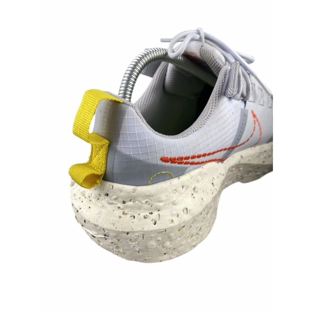 Nike Men's Light Blue Sneakers with Purple Swoosh and Yellow Heel Tab - Picture 5 of 9